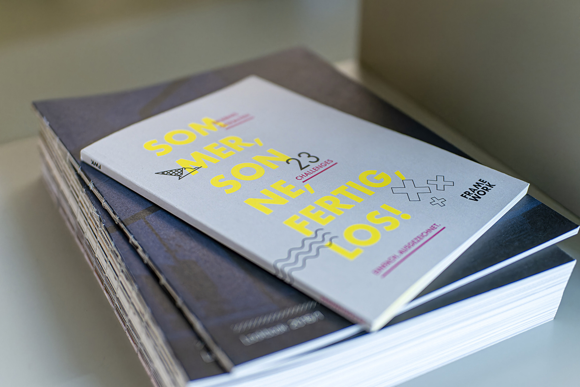 Ein Buch mit dem Titel Sommer, Sonne, fertig los